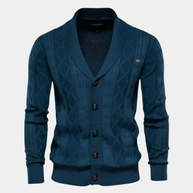 Sierd | Grijs vest met knopen