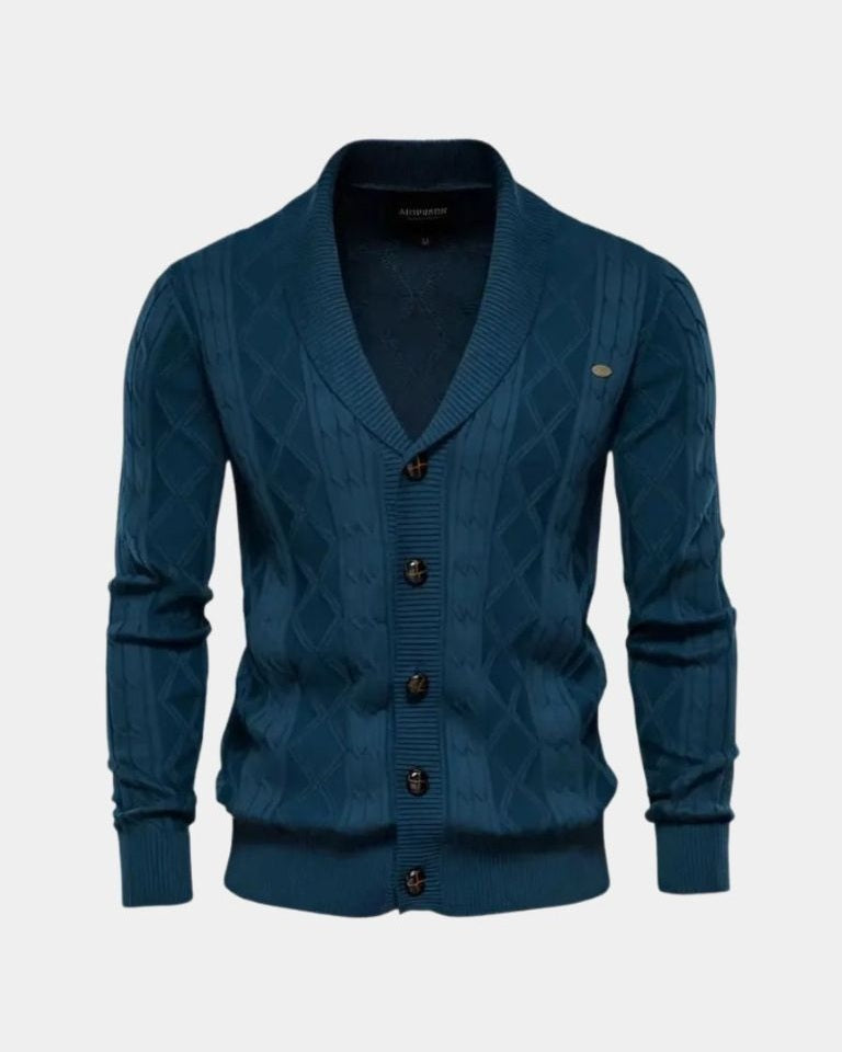 Sierd | Grijs vest met knopen