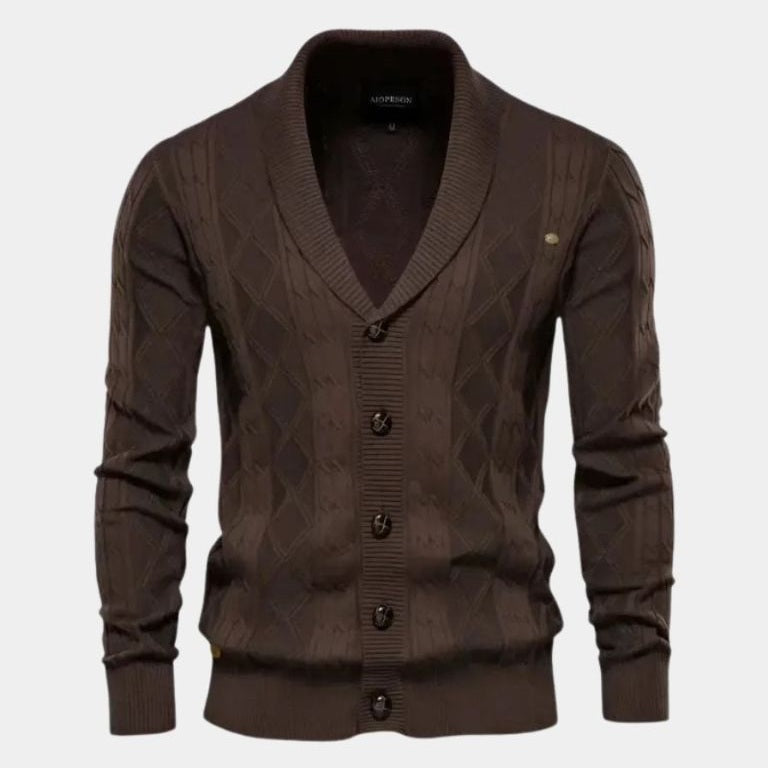 Sierd | Grijs vest met knopen