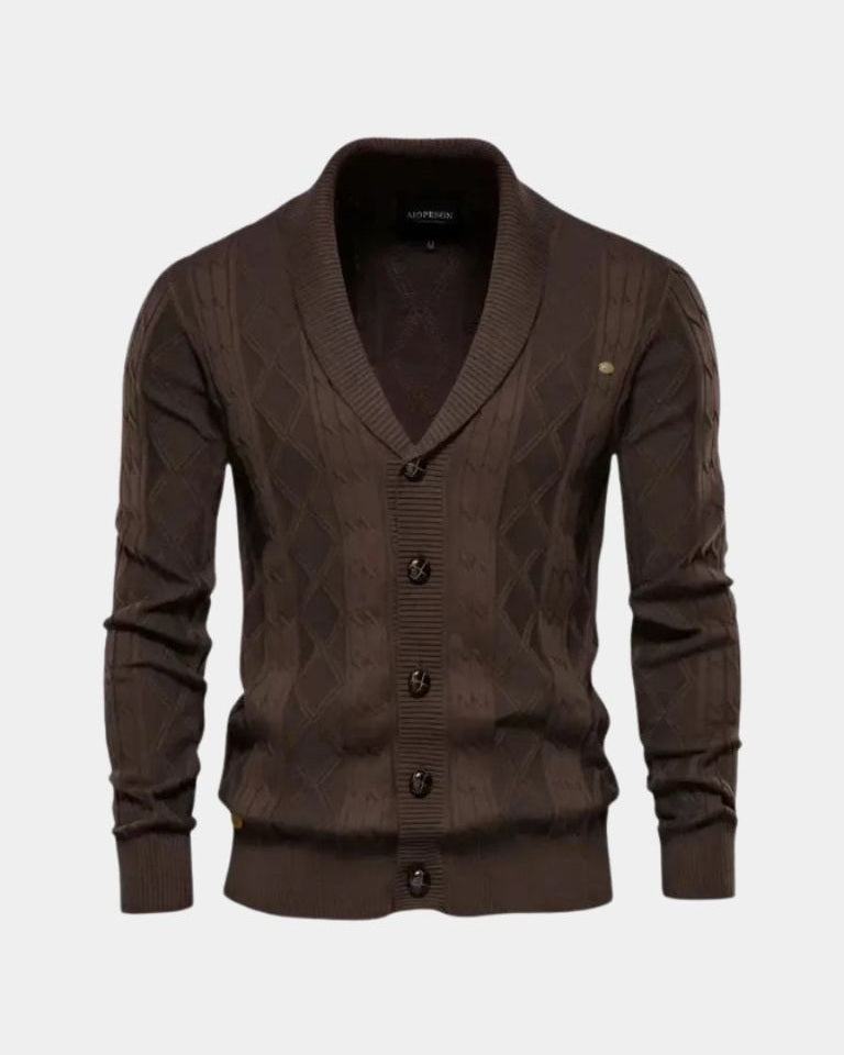 Sierd | Grijs vest met knopen