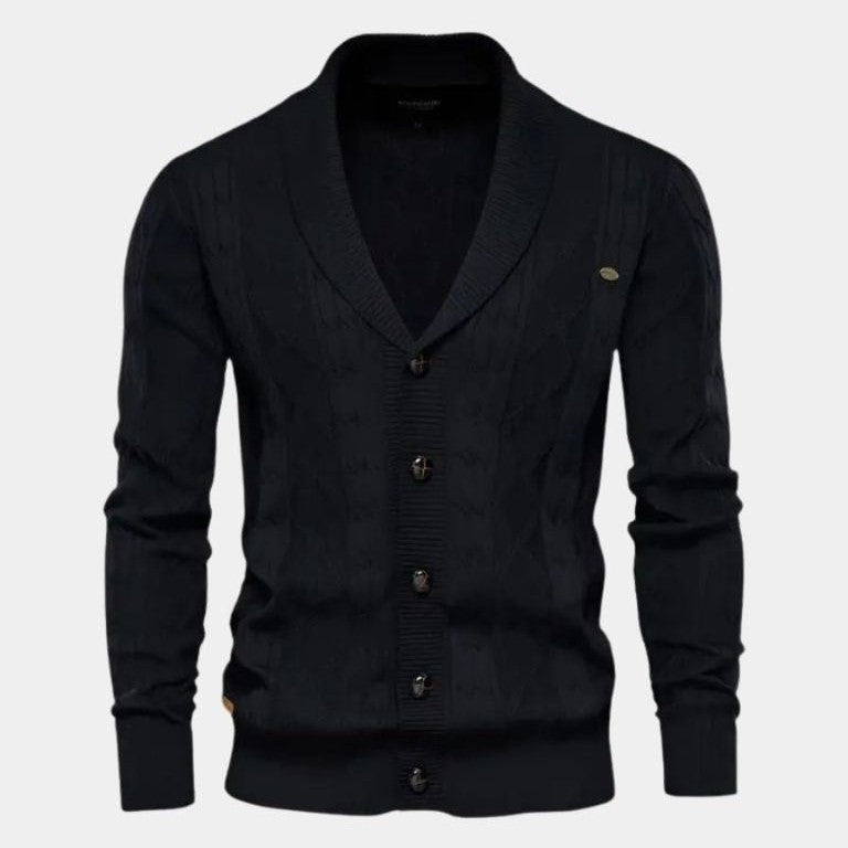 Sierd | Grijs vest met knopen