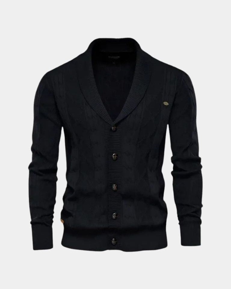 Sierd | Grijs vest met knopen