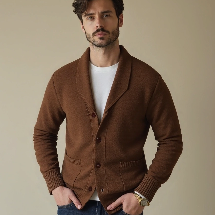 Ferdinand | Bordeauxrood vest met knopen