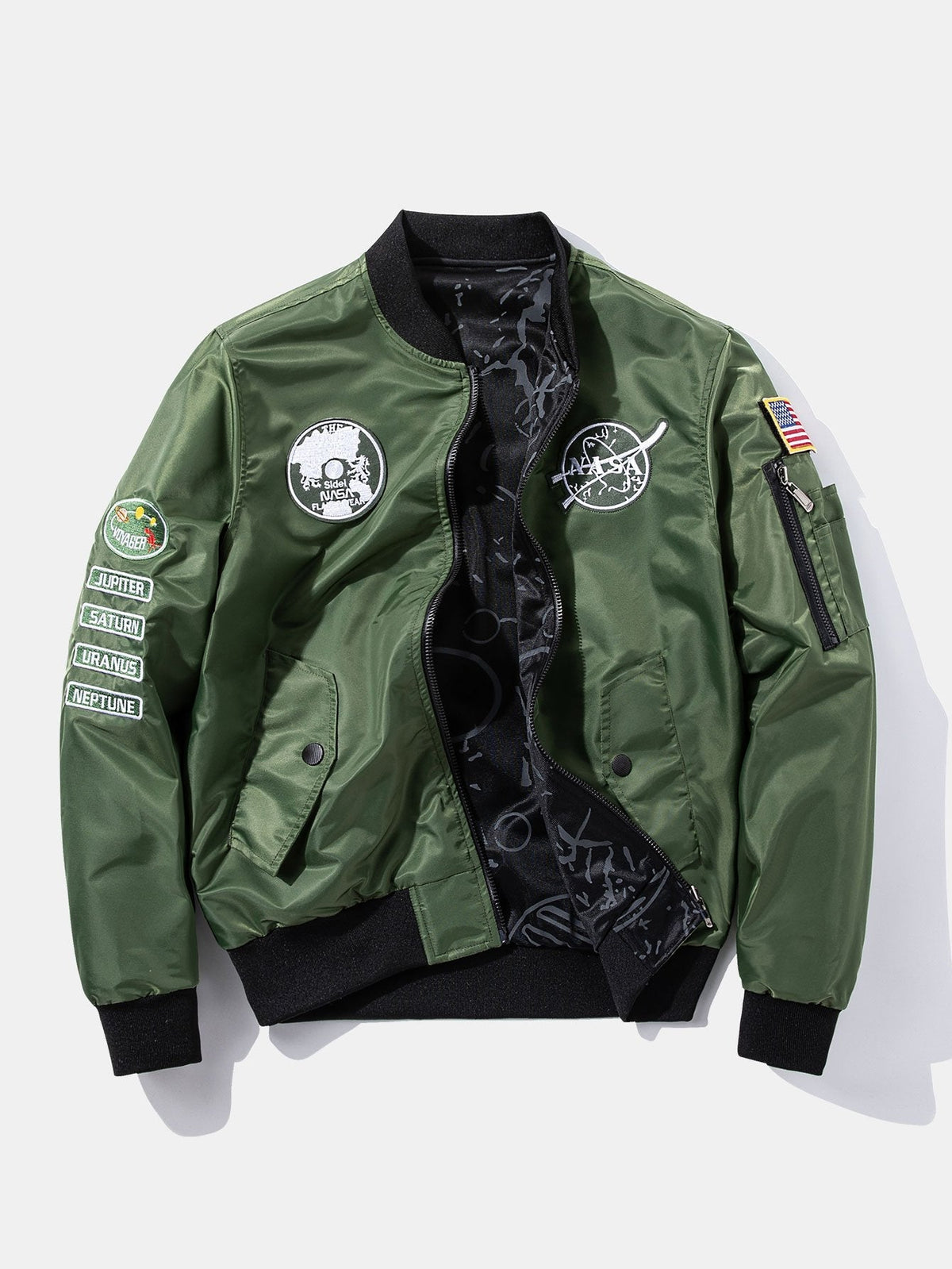 Siebe | Omkeerbaar bomber jack met nasa-patch