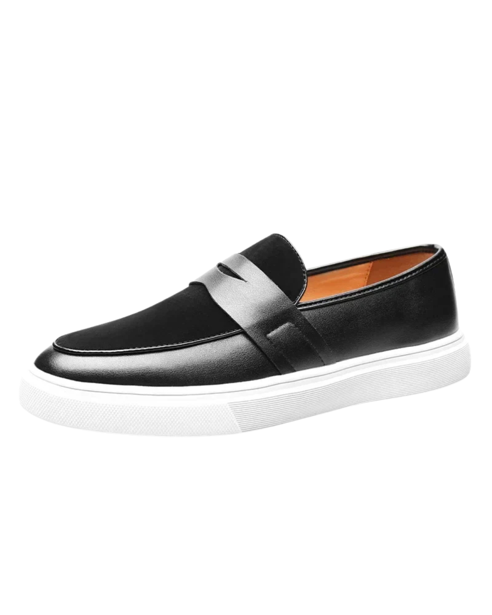 Sikko | Zwarte leren penny loafers