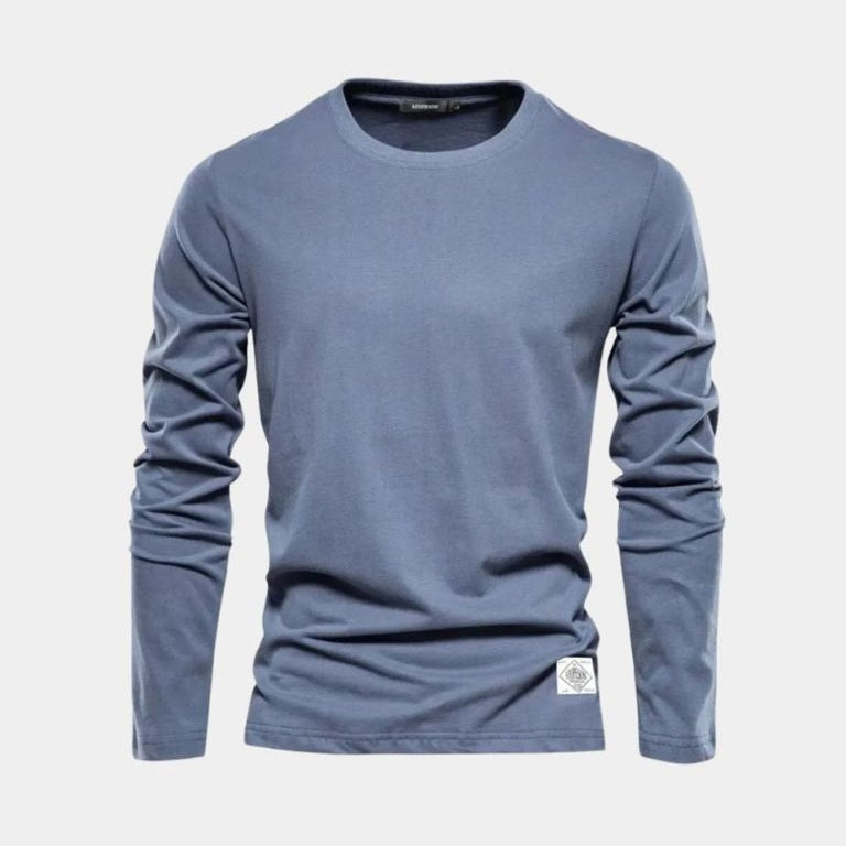 Teake | Marineblauwe trui met ronde hals