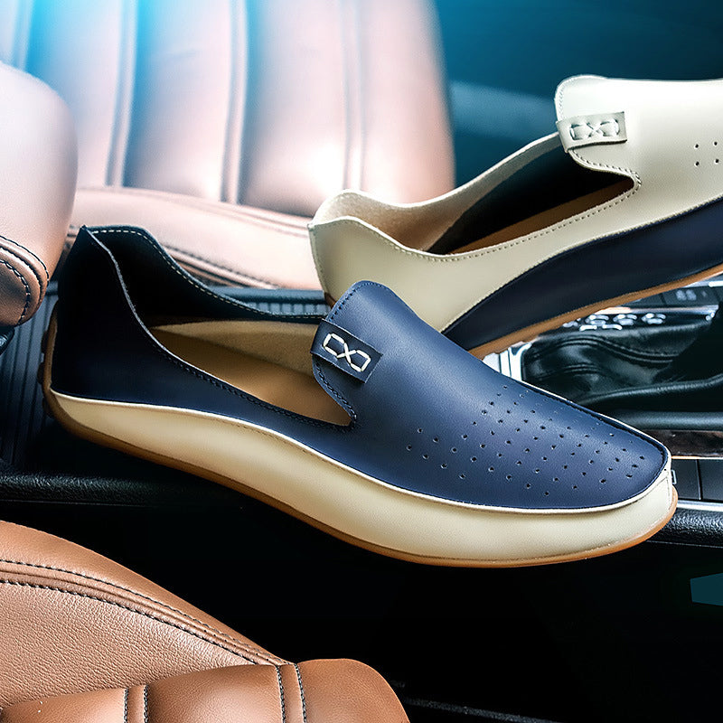 Steef | Tweekleurige driving loafers
