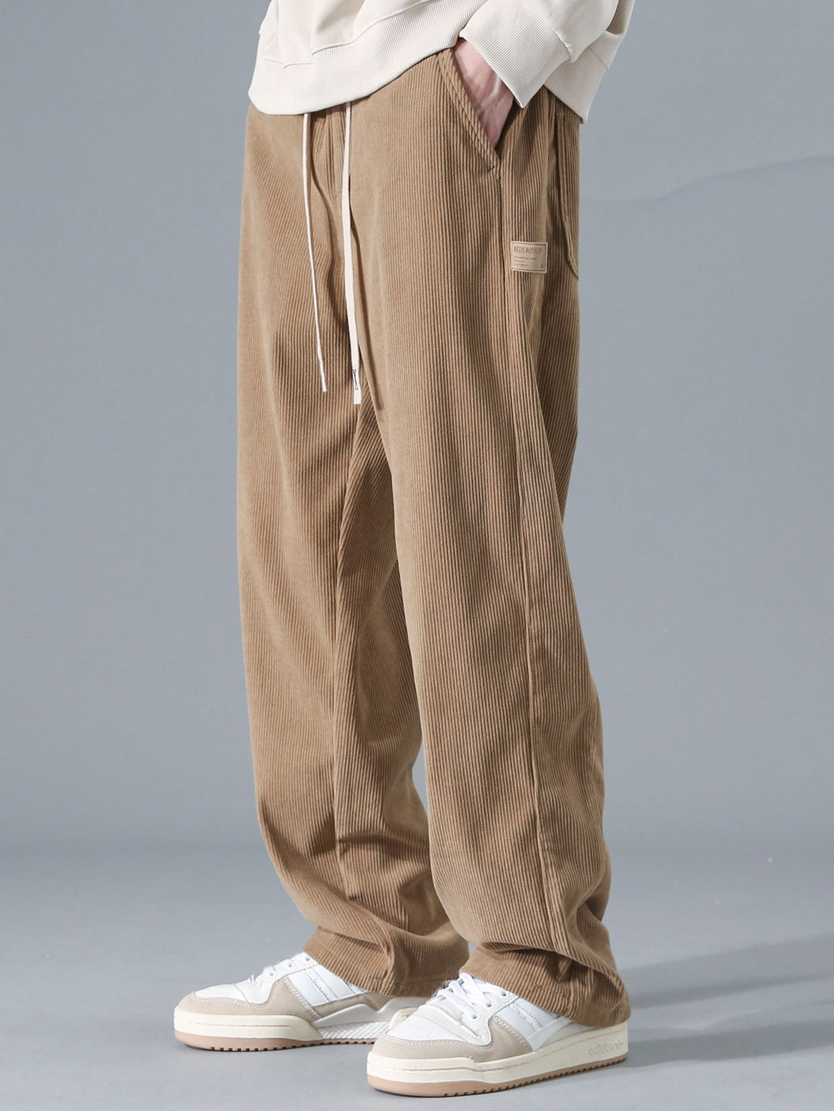 Stef | Rechte corduroy broek