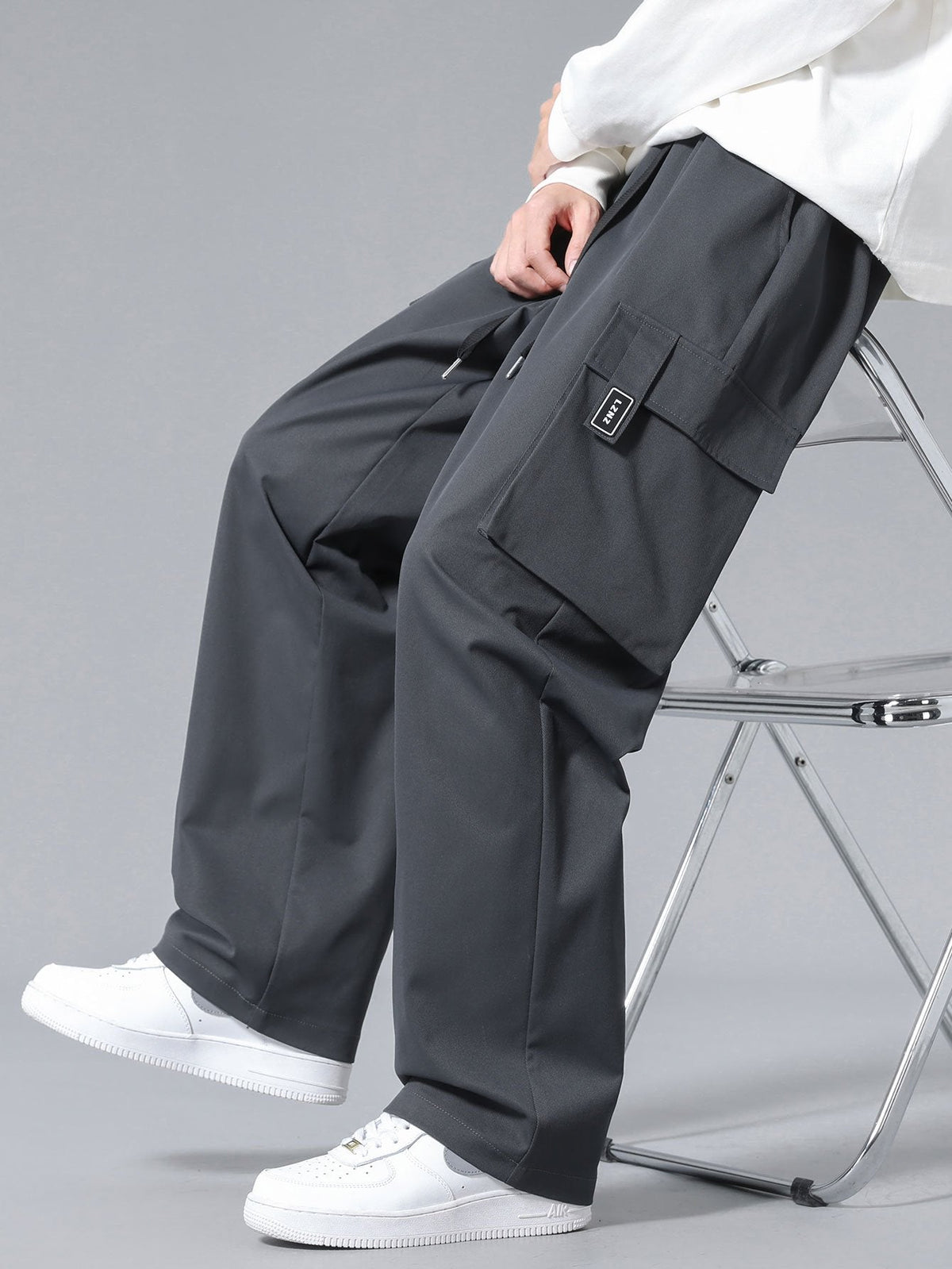 Stefan | Cargo broek met trekkoord