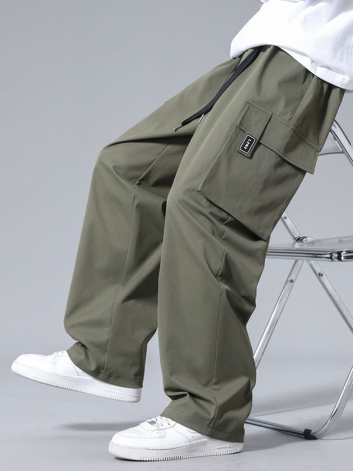 Stefan | Cargo broek met trekkoord