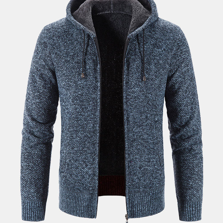 Stefan | Trui met capuchon en rits in maat 2XL