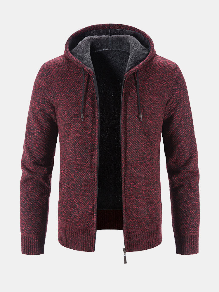 Stefan | Trui met capuchon en rits in maat 2XL
