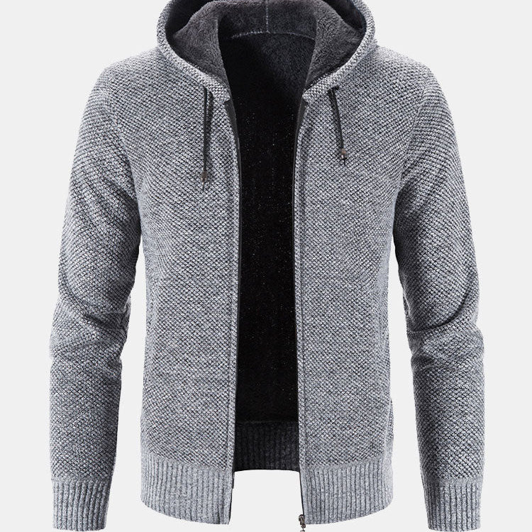 Stefan | Trui met capuchon en rits in maat 2XL