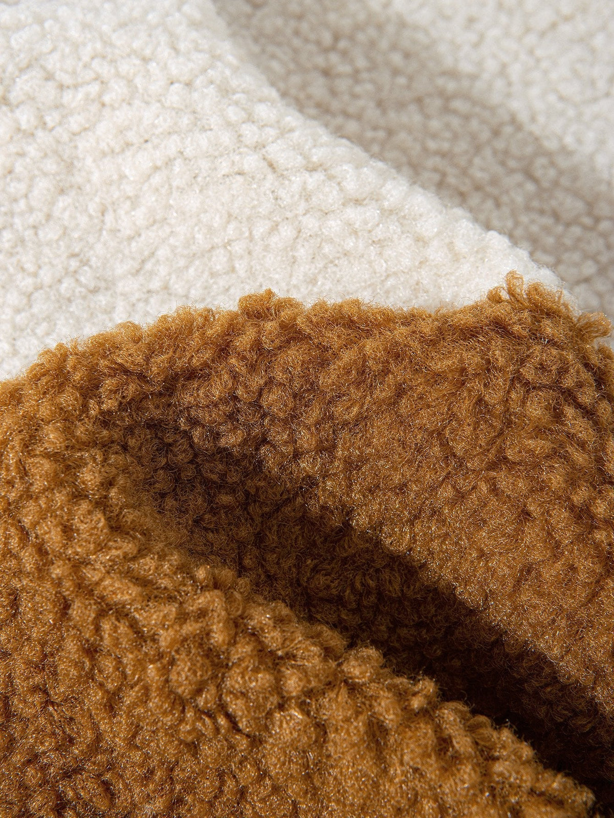 Stijn | Teddyfleece jas met kleurblokken