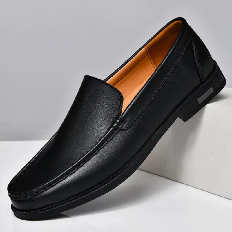 Teije | Leren loafers met klassieke lijn