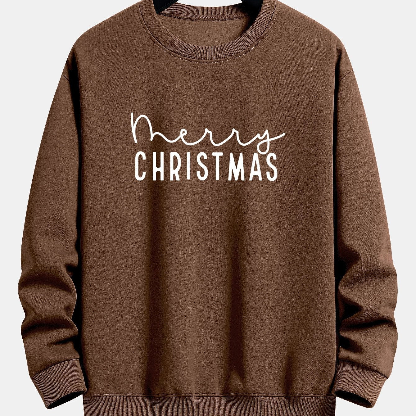 Teun | Kerstsweater met kerstgroetprint en relaxte pasvorm