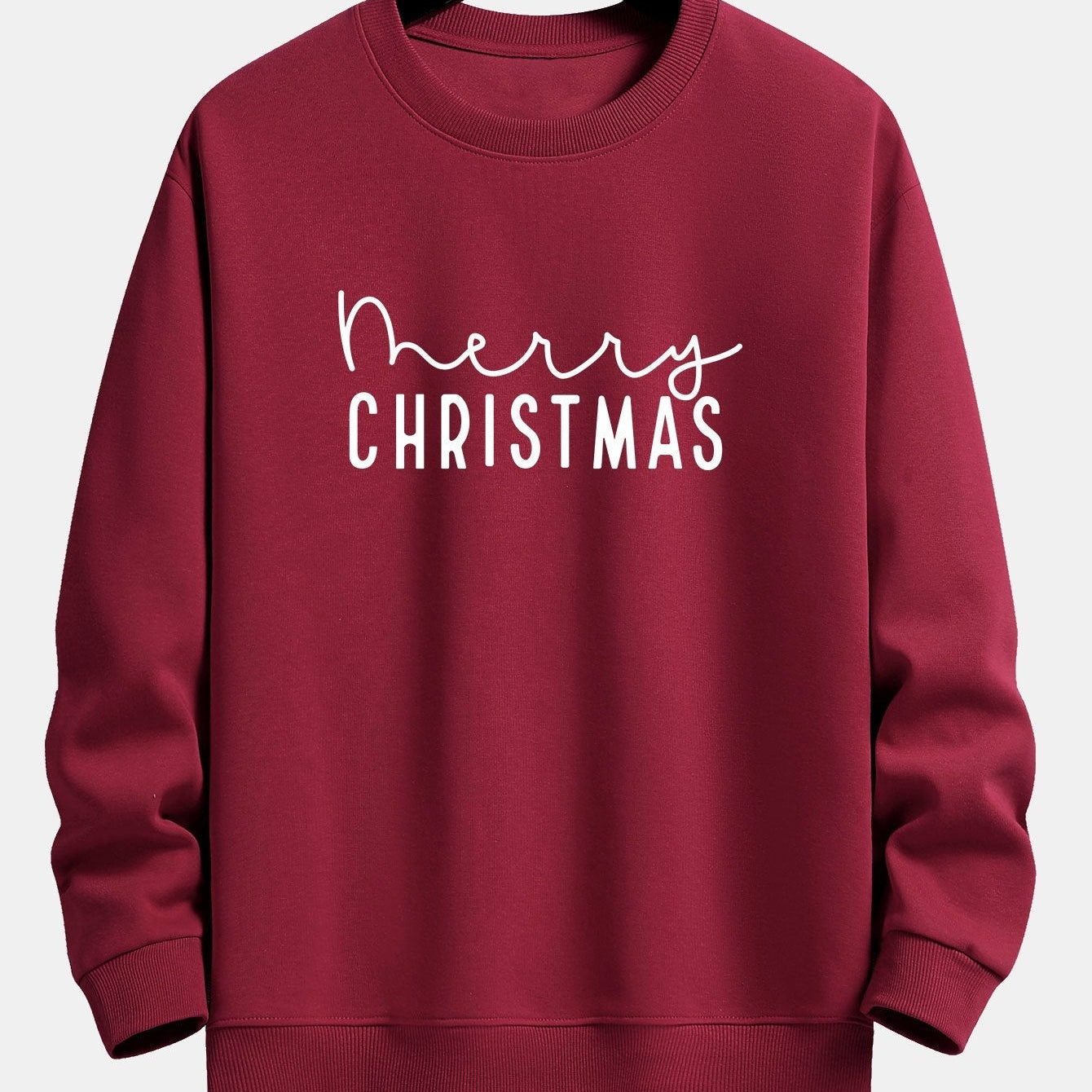 Teun | Kerstsweater met kerstgroetprint en relaxte pasvorm