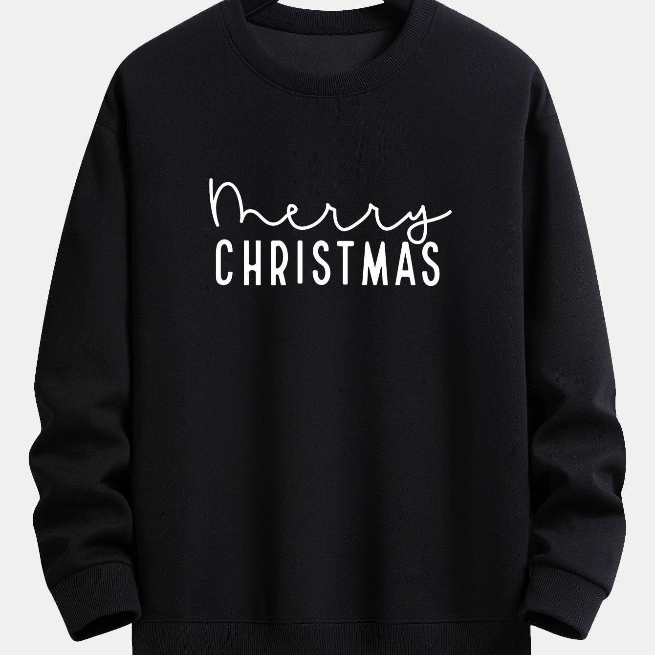Teun | Kerstsweater met kerstgroetprint en relaxte pasvorm