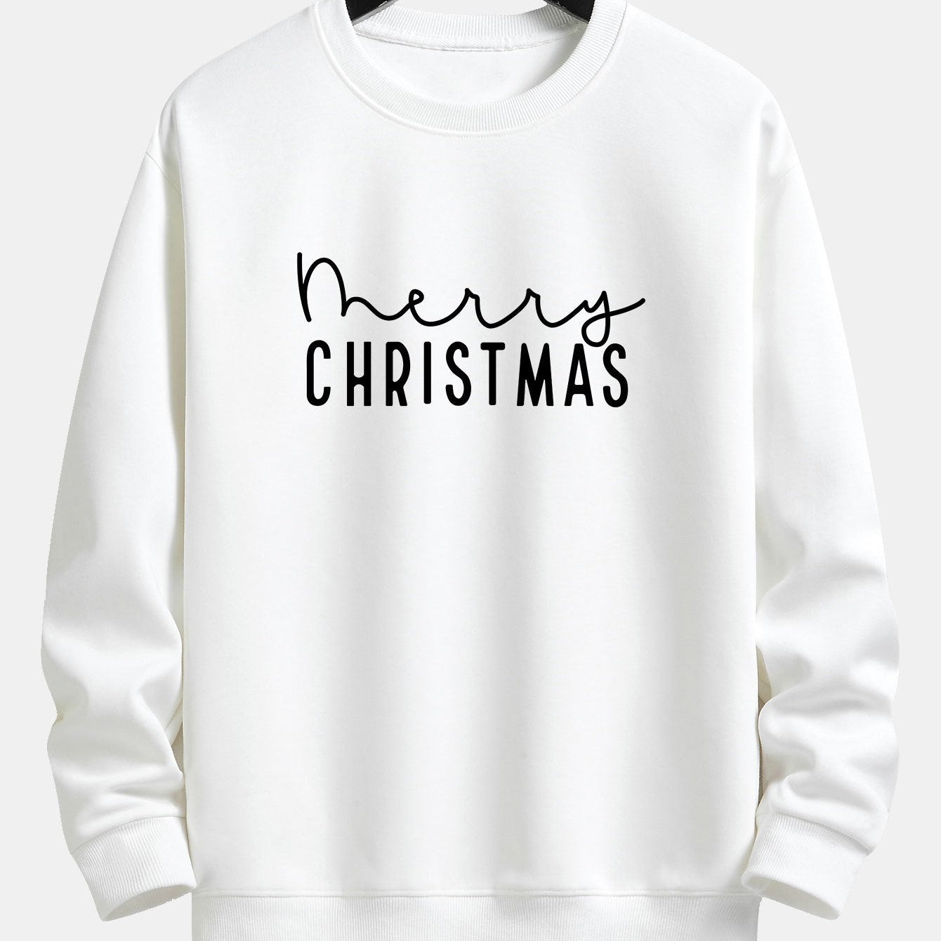 Teun | Kerstsweater met kerstgroetprint en relaxte pasvorm
