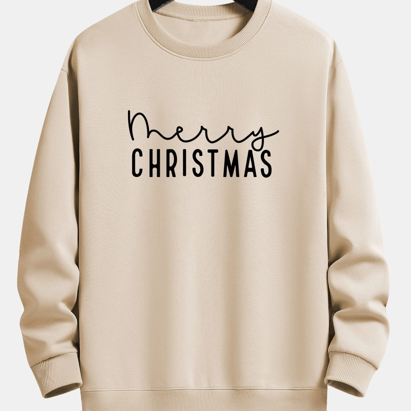 Teun | Kerstsweater met kerstgroetprint en relaxte pasvorm