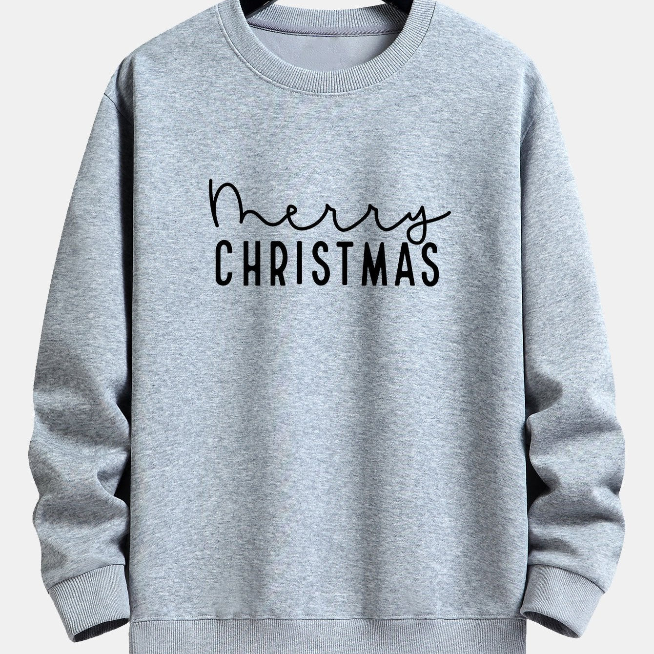 Teun | Kerstsweater met kerstgroetprint en relaxte pasvorm