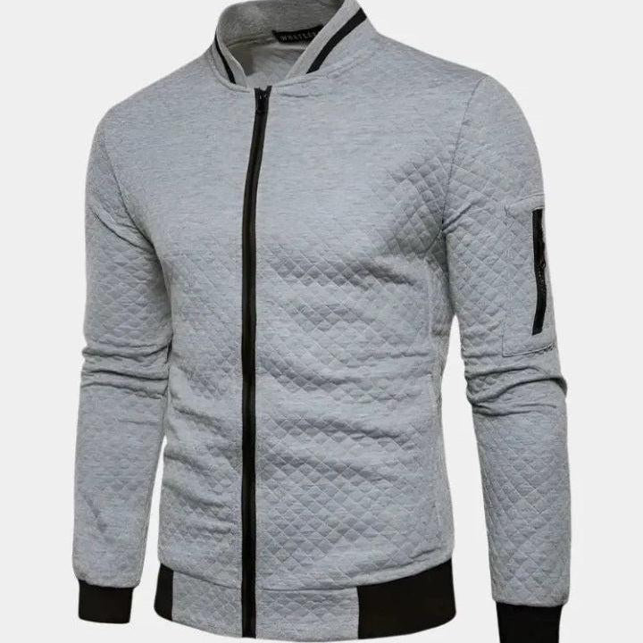 Stijn | Marineblauw bomberjack met structuur