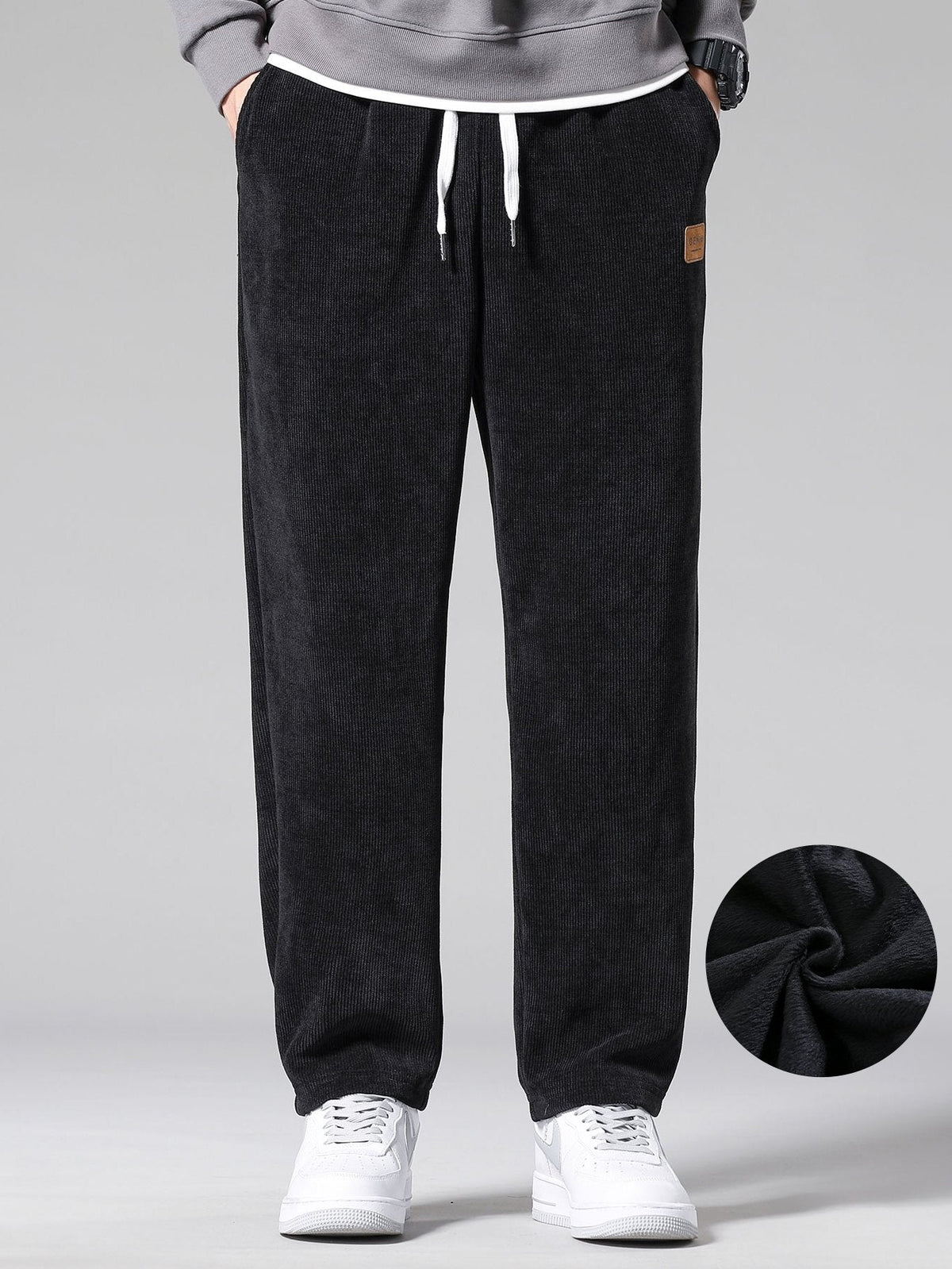 Thijs | Warm gevoerde corduroy broek