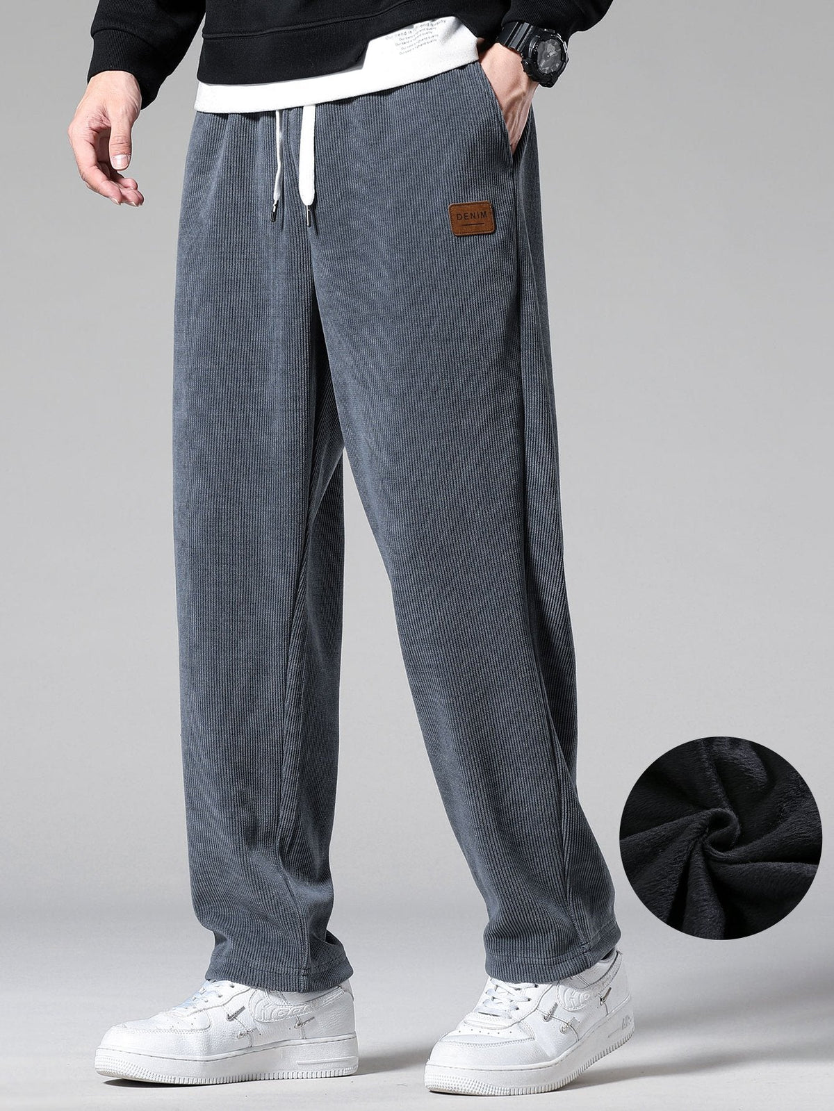 Thijs | Warm gevoerde corduroy broek