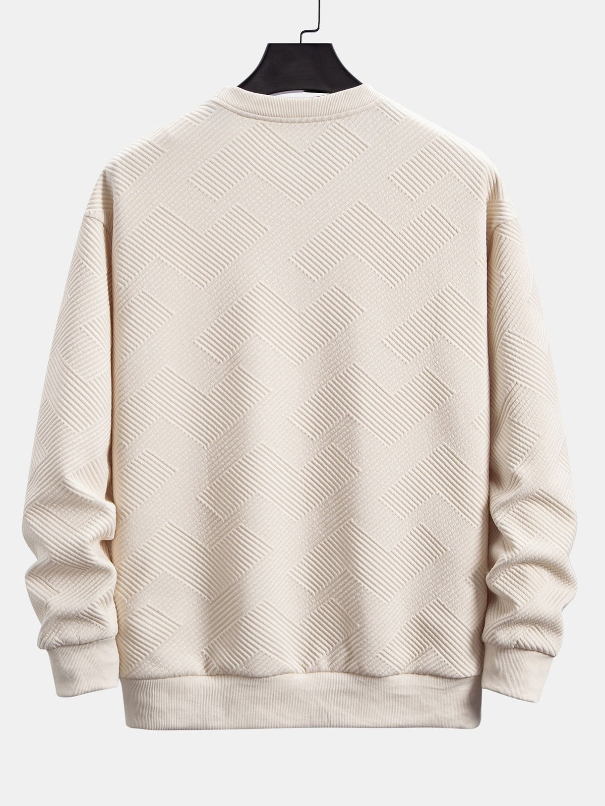 Thomas | Sweater met geometrische strepen en relaxte pasvorm