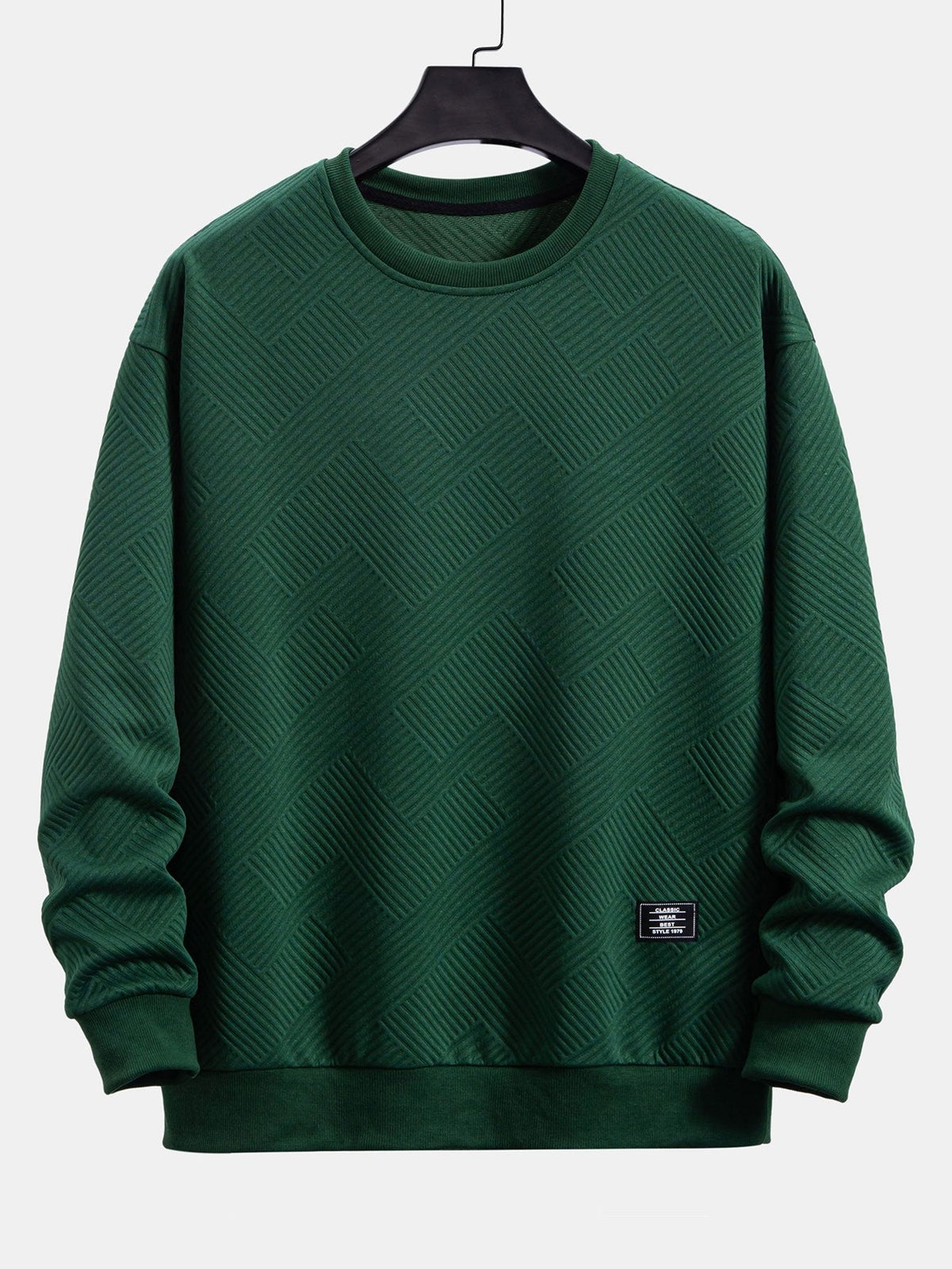 Thomas | Sweater met geometrische strepen en relaxte pasvorm
