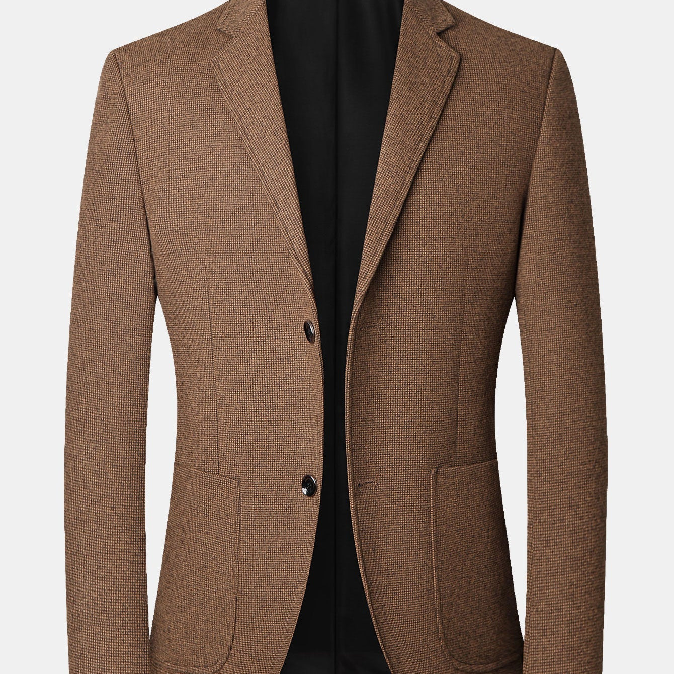 Ties | Blazer met fijne ruit in wollook
