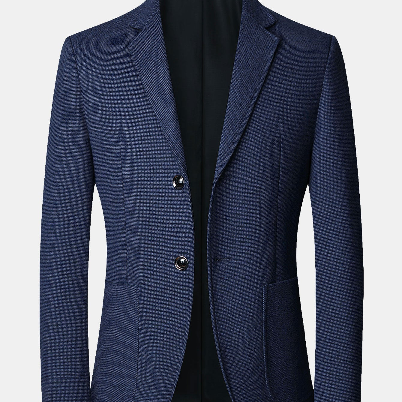 Ties | Blazer met fijne ruit in wollook