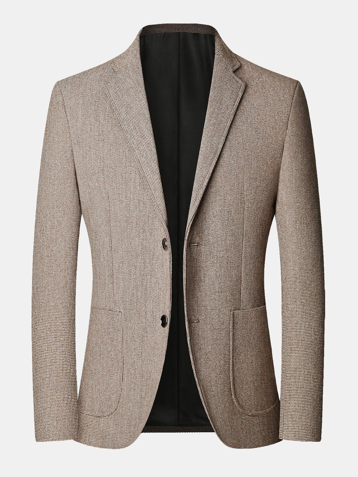 Ties | Blazer met fijne ruit in wollook