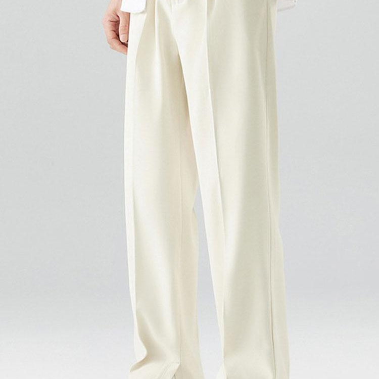 Tijs | Geplooide pantalon met split zoom