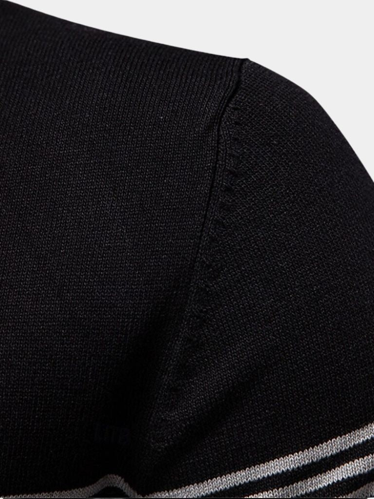Timon | Witte polo met streepdetail