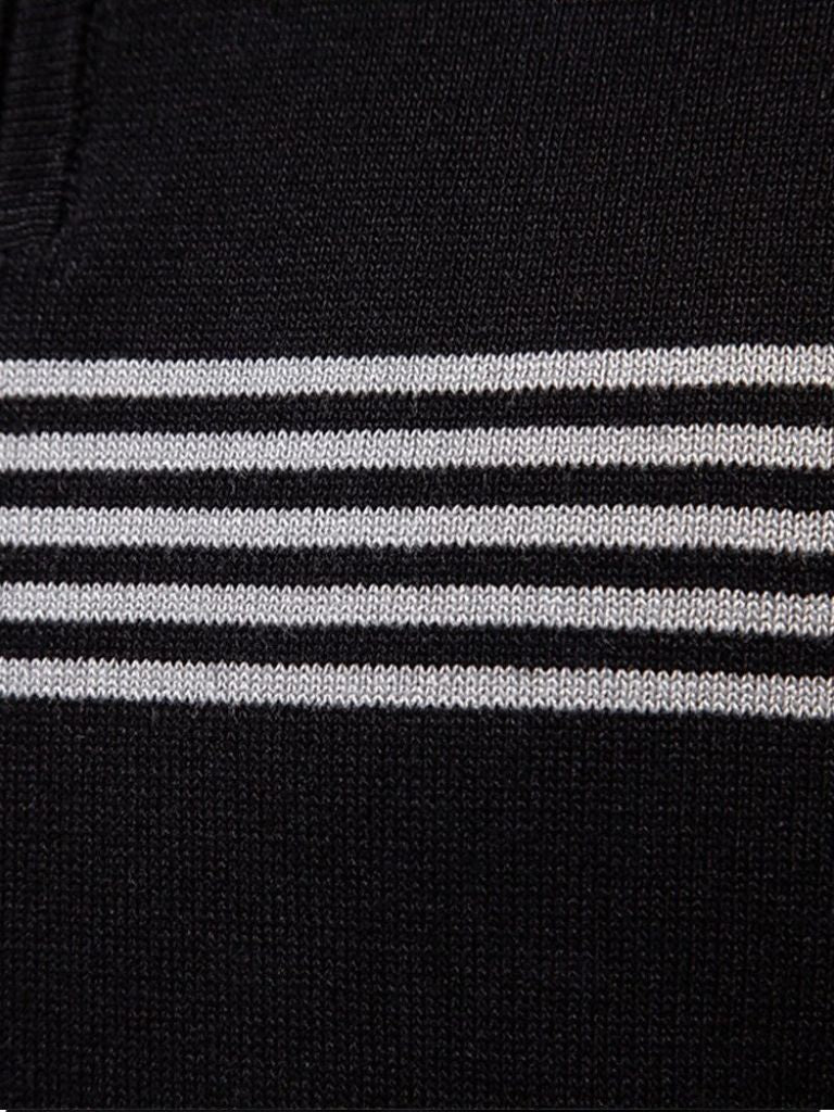 Timon | Witte polo met streepdetail