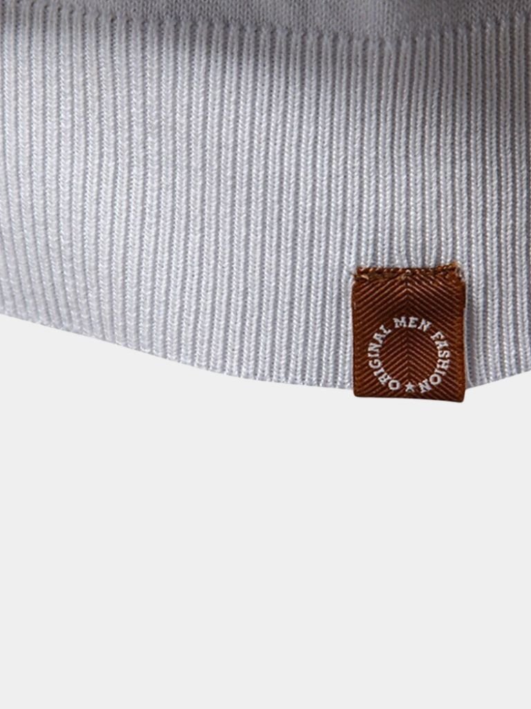 Timon | Witte polo met streepdetail