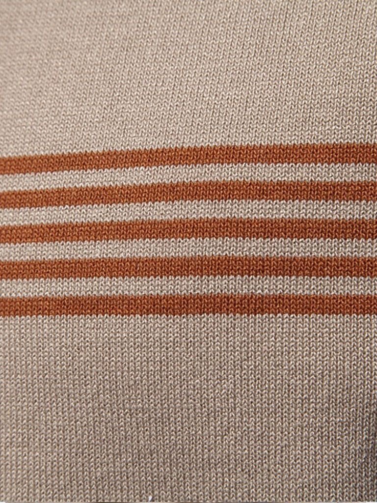 Timon | Witte polo met streepdetail