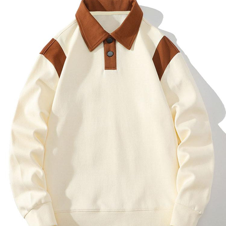 Tobias | Polosweater met contrastdetails