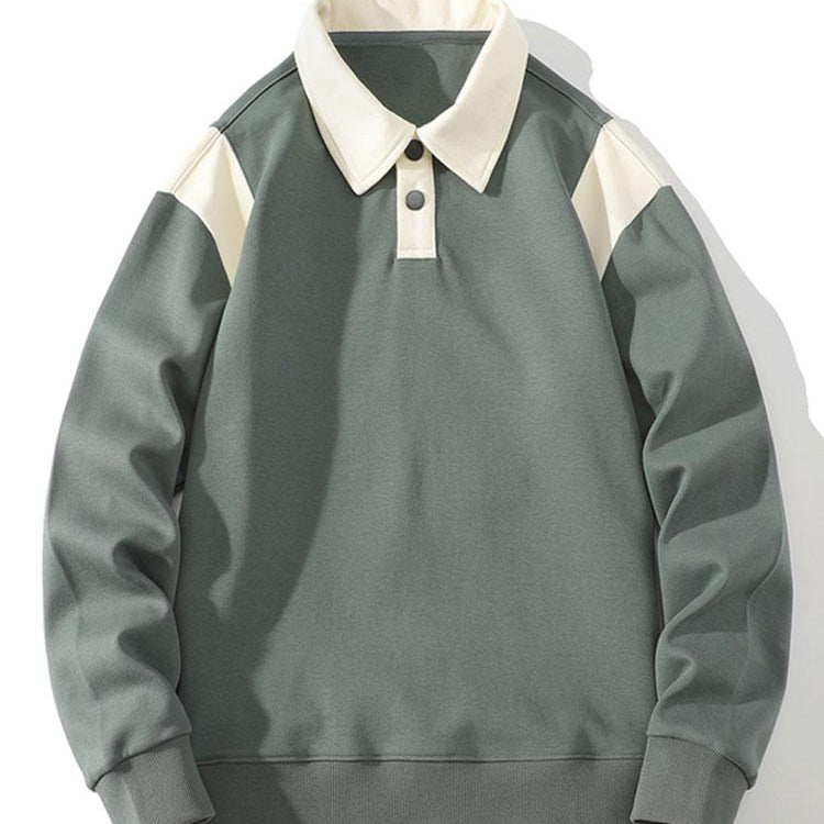 Tobias | Polosweater met contrastdetails