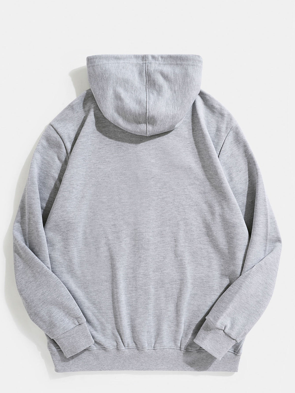 Twan | Basic katoenen hoodie met doorlopende ritssluiting