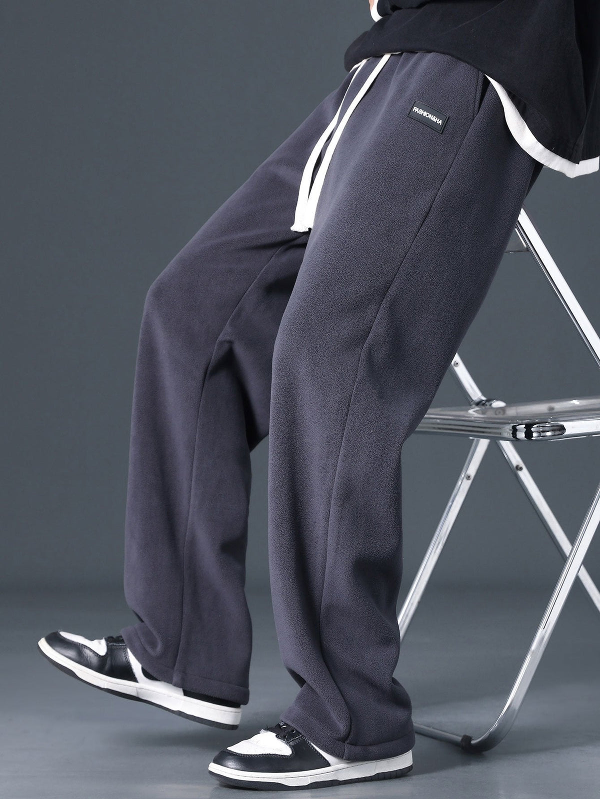 Vic | Straight leg polar fleece broek