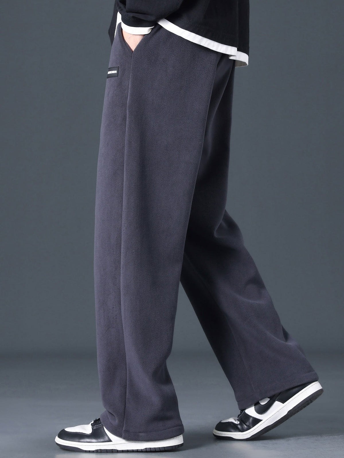 Vic | Straight leg polar fleece broek