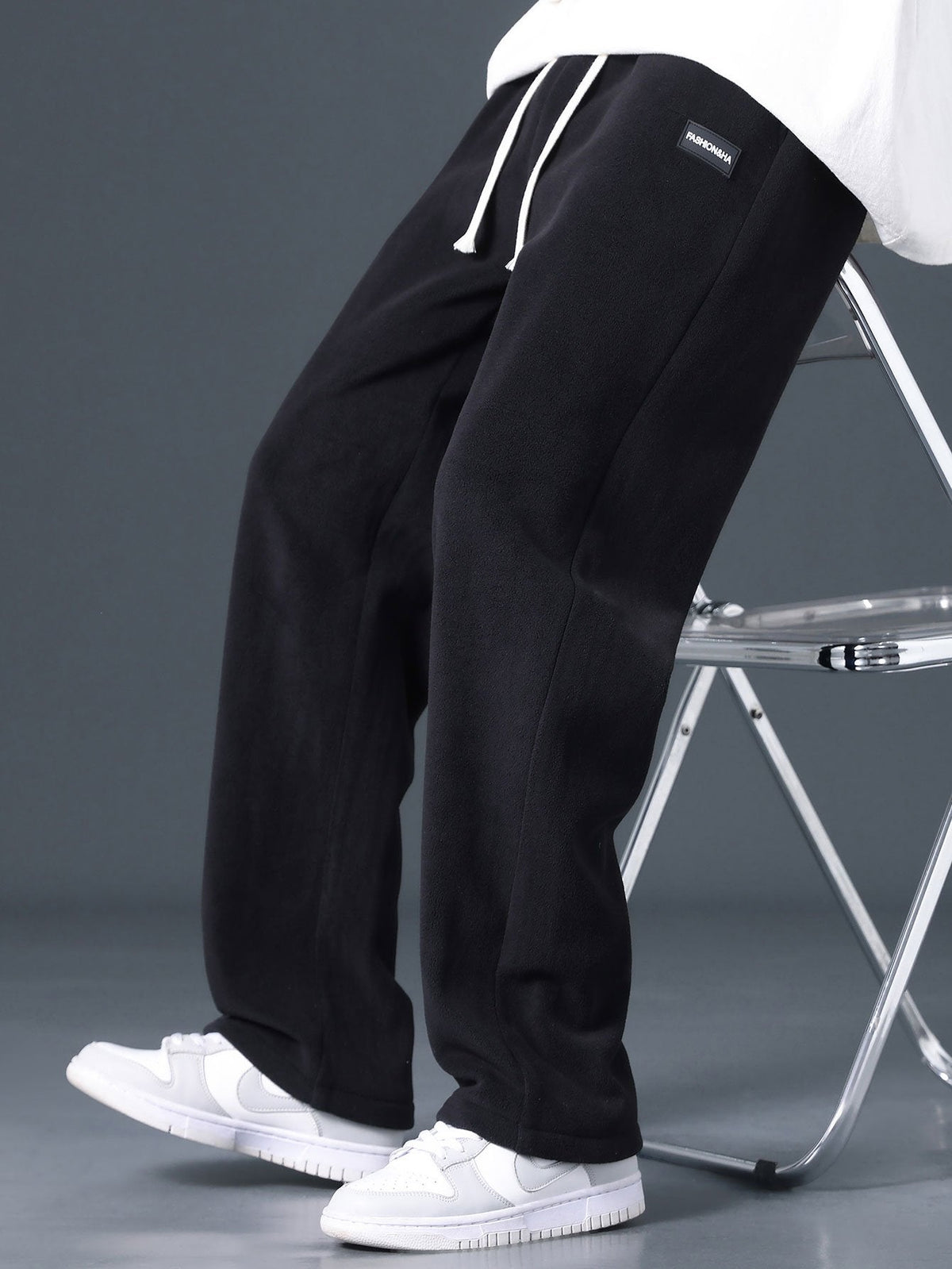 Vic | Straight leg polar fleece broek