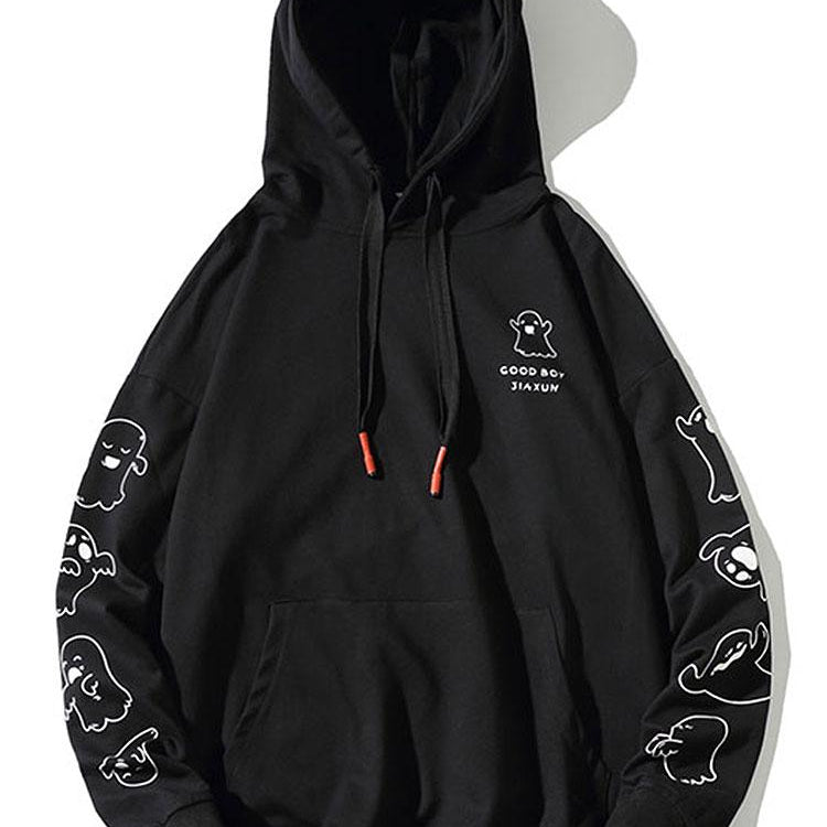 Victor | Hoodie met spookprint en relaxte pasvorm