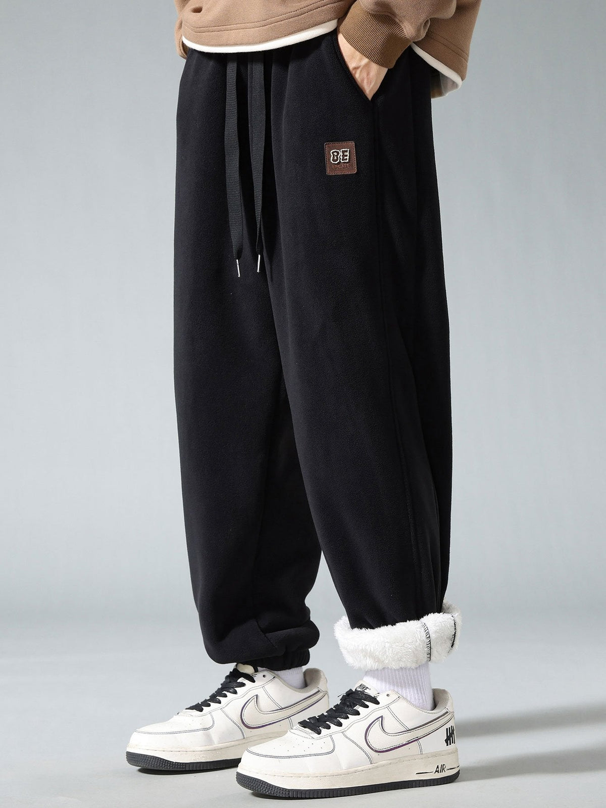 Ward | Polar fleece joggingbroek teddy voering
