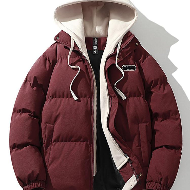 Wesley | Puffer jas met contrasterende capuchon