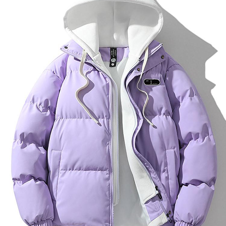 Wesley | Puffer jas met contrasterende capuchon