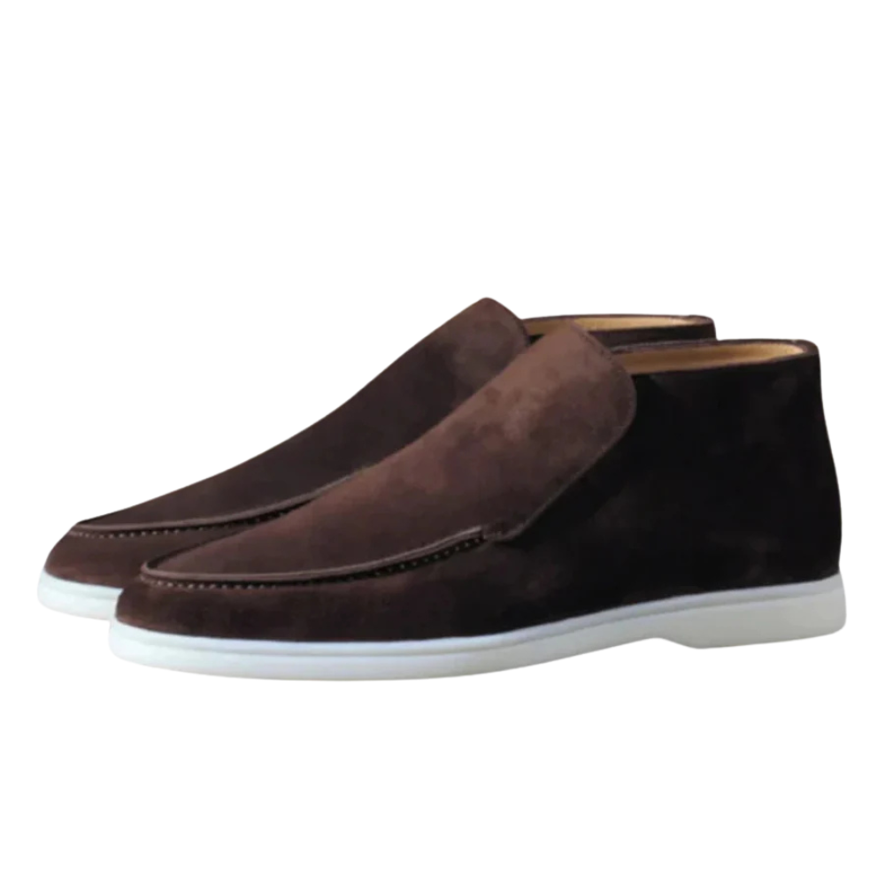 Wietse | Suède loafers met verhoogde zool