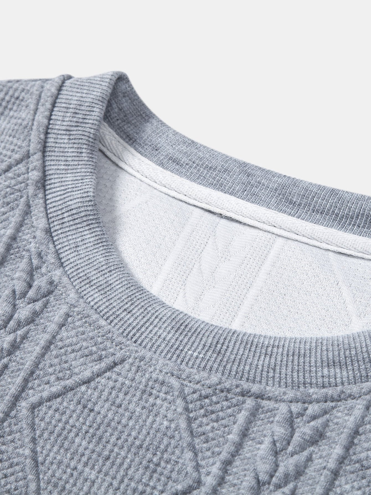 Wout | Sweater met geometrisch jacquarddessin en relaxte pasvorm